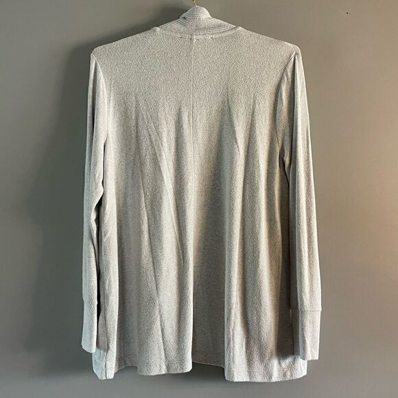 LOFT Open Front Cardigan Sweater || SZ M || Light Pale Blue - Picture 12 of 12
